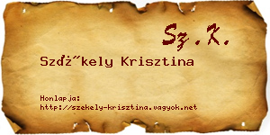 Székely Krisztina névjegykártya